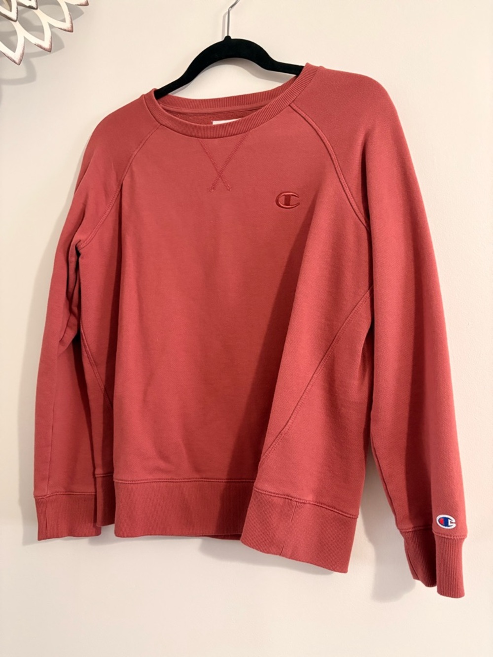 Champion Women’s Crewneck Sweatshirt - Rosewood